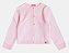 Casaco Infantil Tricot Basico Rosa Claro - Imagem 1