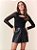 Blusa Tule Teen Flocado Preto I Am - Imagem 1