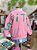Blusa Moletom Rosa Escrito Stitch Verde Anime - Imagem 1