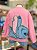 Blusa Moletom Rosa Escrito Stitch Verde Anime - Imagem 2