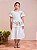 Vestido Infantil Bordado Abacaxi Anime - Imagem 1