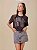 T-shirt Teen Com Strass Grafite Escuro I Am - Imagem 2