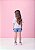 Shorts Saia Infantil Denin Pregas Momi - Imagem 2