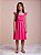Vestido Infantil Com Babados Pink Neon Anime - Imagem 1