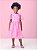 Vestido Infantil Bordado De Flor Rosa Momi - Imagem 1