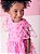 Vestido Infantil Bordado De Flor Rosa Momi - Imagem 3