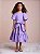 Vestido Infantil Com Laco Lilas Alfazema Anime - Imagem 1