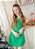 Vestido Linho Com Pregas Verde I Am - Imagem 1