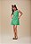 Vestido Linho Com Pregas Verde I Am - Imagem 1