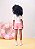 Shorts Infantil De Sarja Rosa Neon Momi - Imagem 2
