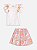Conjunto Infantil Saia Bege Floral Momi - Imagem 2