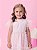 Vestido Infantil Tule Bordado Rosa Momi - Imagem 1