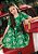 Vestido Infantil Laise Verde Folha Anime - Imagem 1