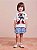 Shorts Saia Jeans Infantil Anime - Imagem 1