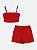 Conjunto Com Saia Shorts Vermelho I Am - Imagem 4