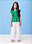 Blusa Infantil Florzinhas Verde Momi - Imagem 3