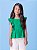 Blusa Infantil Florzinhas Verde Momi - Imagem 1