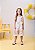 Vestido Branco Infantil Bordado Flores Momi - Imagem 2