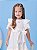 Vestido Infantil De Laise Babado Branco Momi - Imagem 2