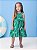 Vestido Infantil De Laise Flor Bordada Verde Momi - Imagem 1
