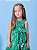 Vestido Infantil De Laise Flor Bordada Verde Momi - Imagem 2
