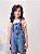 Jardineira Infantil  Jeans Com Bolso Momi - Imagem 3