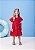 Vestido Infantil Laise Manga Balone Vermelho Momi - Imagem 2
