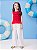 Blusa Infantil Tricot Com Laços Vermelho Momi - Imagem 3
