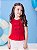 Blusa Infantil Tricot Com Laços Vermelho Momi - Imagem 1