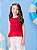 Blusa Infantil Tricot Com Laços Vermelho Momi - Imagem 2