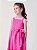 Vestido De Laise Infantil Rosa Neon Bimbi - Imagem 2