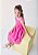 Vestido De Laise Infantil Rosa Neon Bimbi - Imagem 3