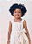 Vestido Infantil Bordado Flores Off White Momi - Imagem 3