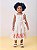 Vestido Infantil Bordado Flores Off White Momi - Imagem 1