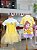 Blusa Infantil Princesa Bella Amarelo Anime - Imagem 2