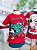 Tshirt Infantil Mickey E Amigos Vermelho Anime - Imagem 1
