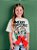 Tshirt Infantil Guirlanda Mickey E Amigos Anime - Imagem 1