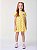 Vestido Infantil Listras Diagonal Amarelo Bimbi - Imagem 2