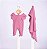 Kit Macacao E Manta Bebe Rosa Nini E Bambine - Imagem 1