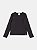 Blusa Infantil Basica Canelada Preto Momi - Imagem 1