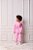 Conjunto De Moletom Infantil Rosa Laço Anime - Imagem 1