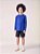 T-shirt Infantil Com Patch Azul Royal - Imagem 1