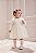 Vestido Bebe Trico Com Saia Off White Anime - Imagem 2