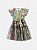 Vestido Infantil Floral Tule Bordado Anime - Imagem 5