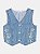 Colete Jeans Infantil Bordado Flores Momi - Imagem 4