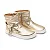 Bota Infantil Couro Dourada Tip Toye Joye - Imagem 1