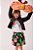 Conjunto Infantil Saia Preta Estampada Bimbi - Imagem 3