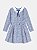 Vestido Infantil De Tweed Xadrez Azul/off Momi - Imagem 2