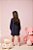 Vestido Infantil Daisy E Donald Marinho Momi - Imagem 2