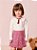 Conjunto Infantil Gola Laço Tweed Bordô Momi - Imagem 1